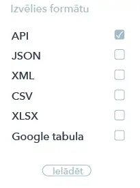 Jebkurā formātā